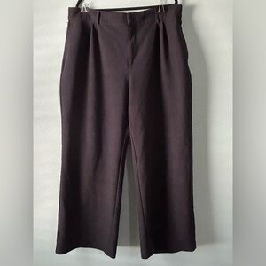 Abercrombie & Fitch Women’s Pants Sz XLs Black Dress Pants Short Petite Wide Leg